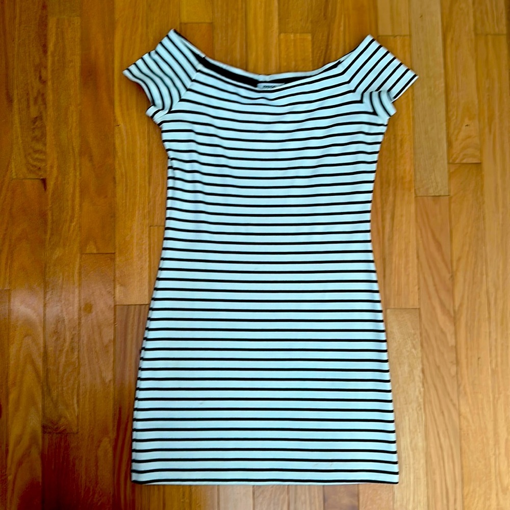 MANGO striped mini dress